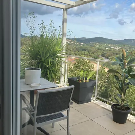 3 Pax Terace Vue Chateau Wifi Cogolin